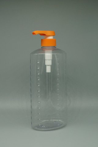 PVC 透明扁瓶 1000ML (SP002_A)